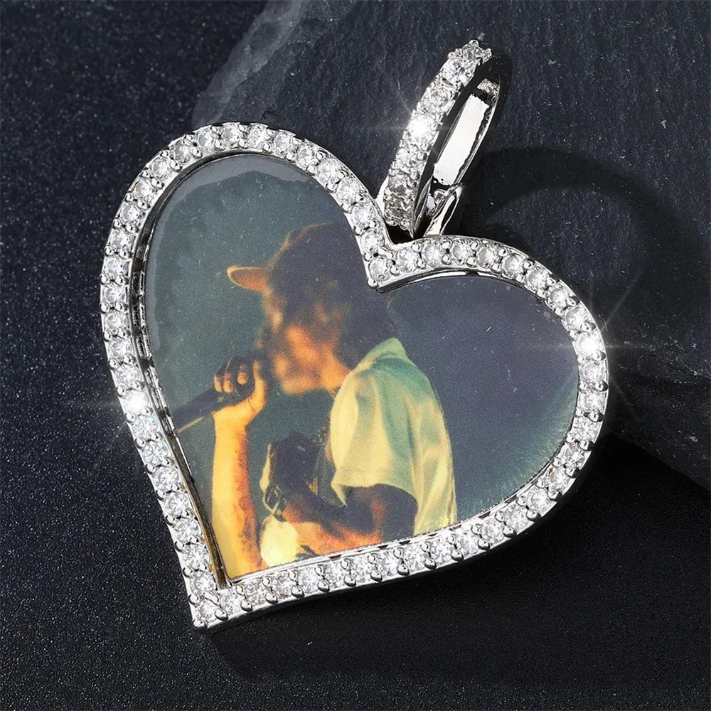 Inspired Silver Quinceanera Memory Charm - Gold Plated Pave Heart Bracelet Charm With Cubic Zirconia