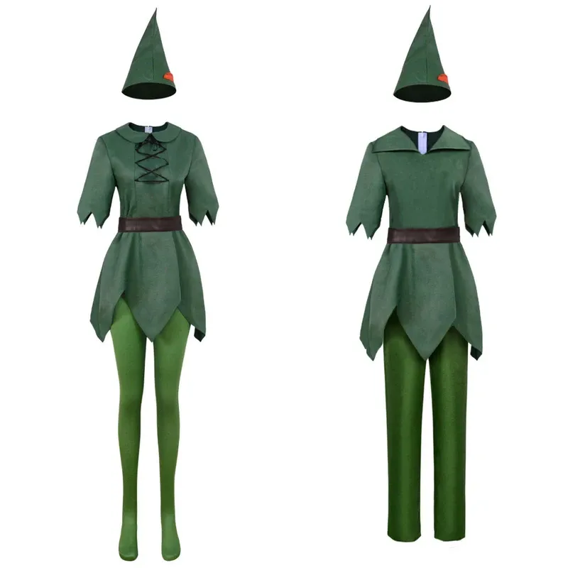 Save Big on Bulk Costumes Elf Elven Cosplay Costume: Green Fairy Elf Outfit  Top, Pants For Halloween Carnival Stage Roleplay Adult Kids Best Deals 