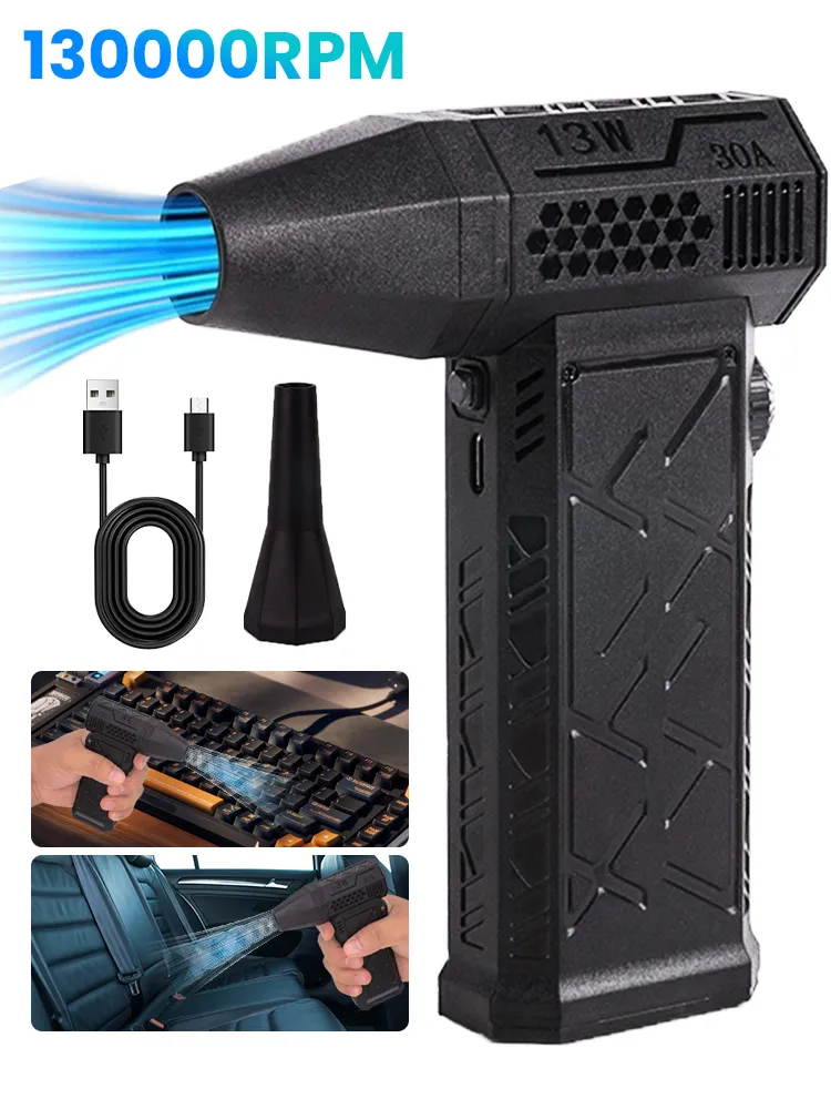 Mini Jet Blower 130000 RPM Elektrische Jet Fan Super Jet Fan Blower Gewelddadige Ventilator Perslucht Duster