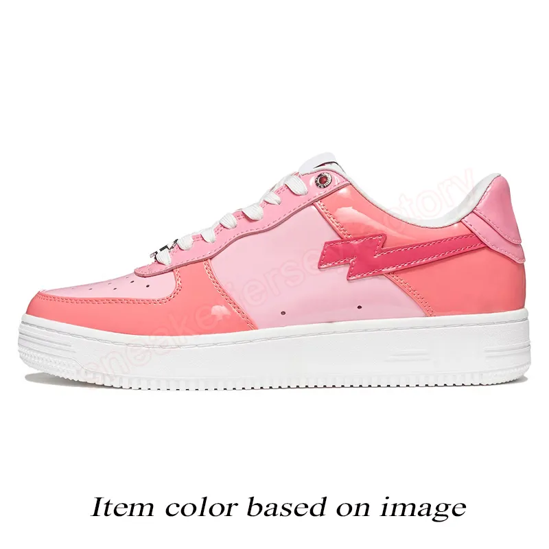 Top Fashion Designer Casual sk8 sta Shoes Grey Black stas SK8 Color Camo Combo Pink Green ABC Camos Pastel Blue Patent Leather M2 With Socks Platform Sneakers Trainers