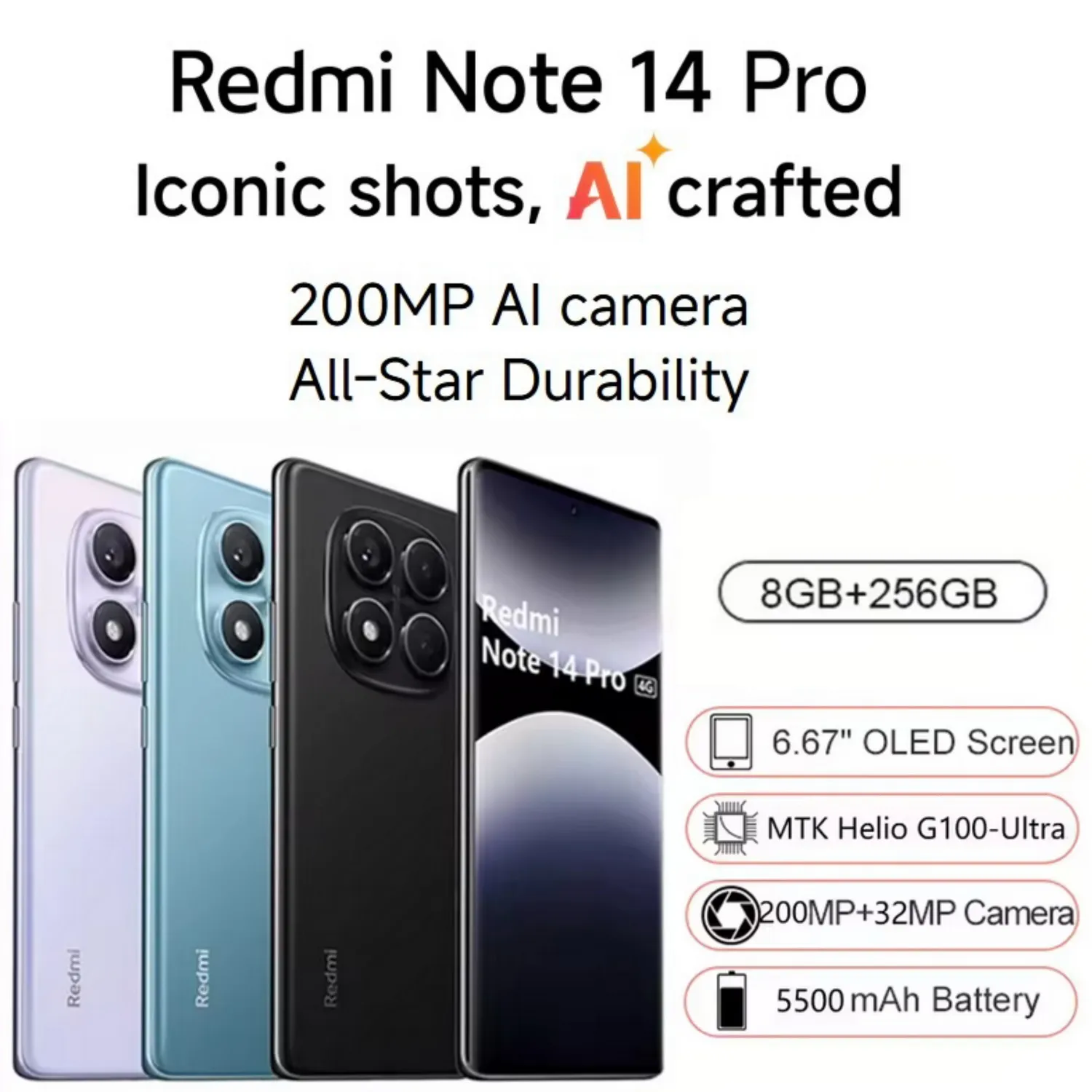 Global Version Xiaomi Redmi Note 14 Pro 4G