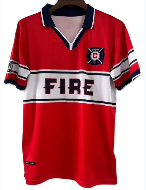 Économisez gros sur les achats en gros de Maillot De Football Rétro Chicago  FIRE 1998 1999 Troisième Maillot De Football À Domicile Design Classique 