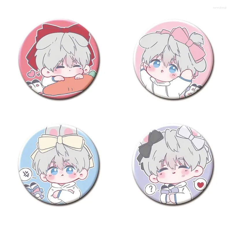 4 Love Deepspace Rafayel Anstecker Set - 58MM Cosplay Abzeichen Und Pins