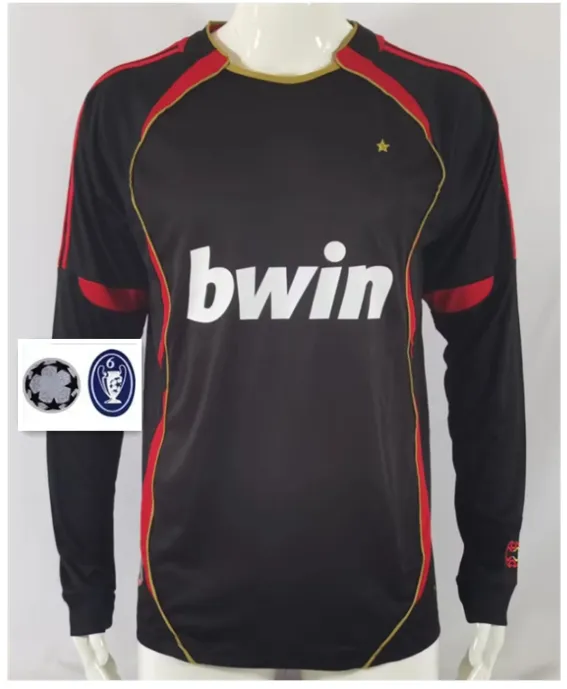 MILANS Kaka Retro Long Sleeve Soccer Shirt Long Sleeve, 1990