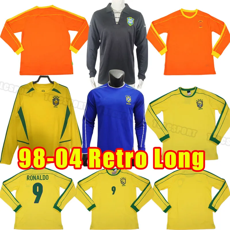 Long Sleeve Soccer Jersey Retro Style, Premium Quality, Shop Now!  Football Shirt Brazil Jerseys Available