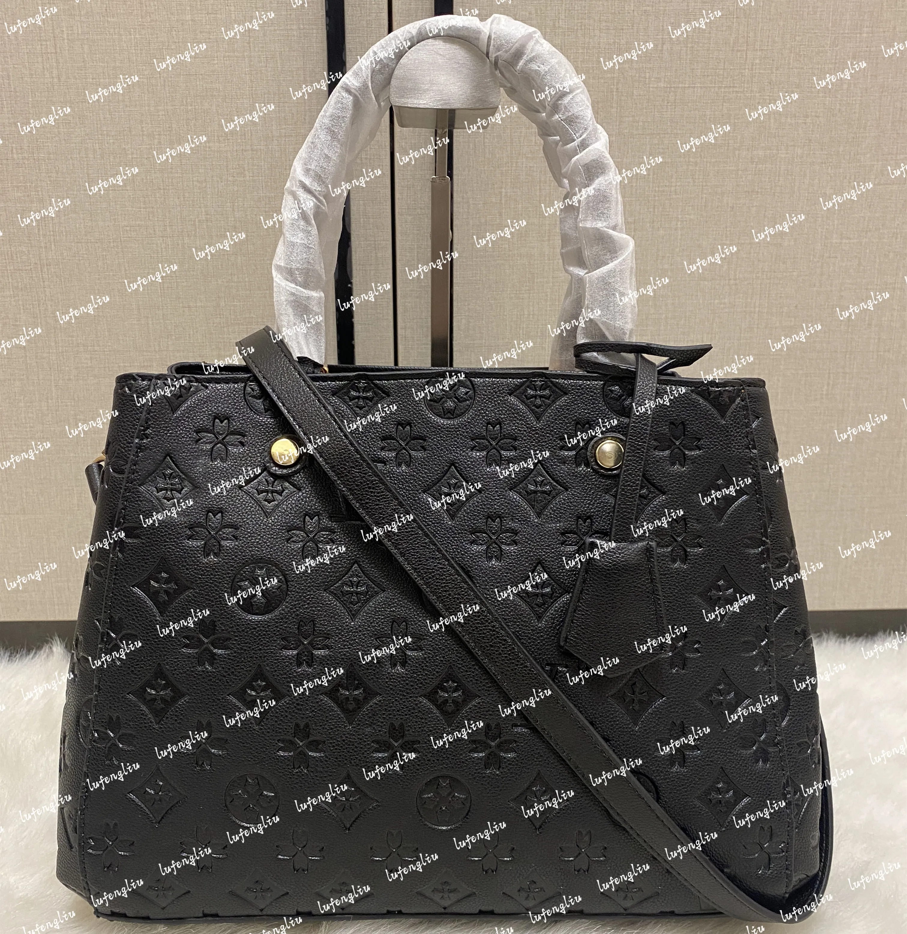 Save Big on Bulk Montblanc Handbags Women's Genuine Leather Tote Embossed  Designer Handbag Brand Letter Shoulder And Crossbody Bag Best Deals on