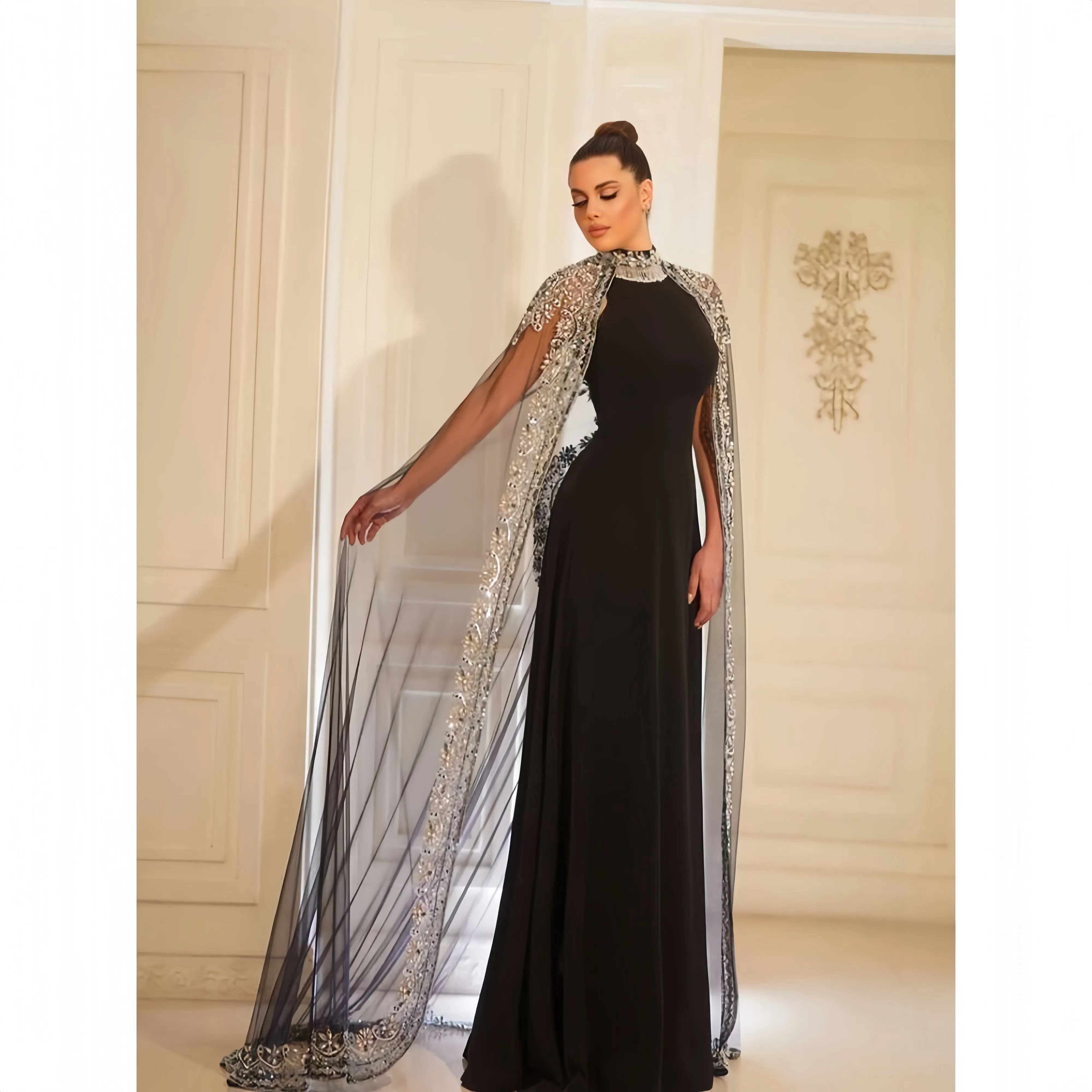 sachin and babi light blue dress Elegant Maxi Abaya Dress – Modest Look – FineLook main image 1