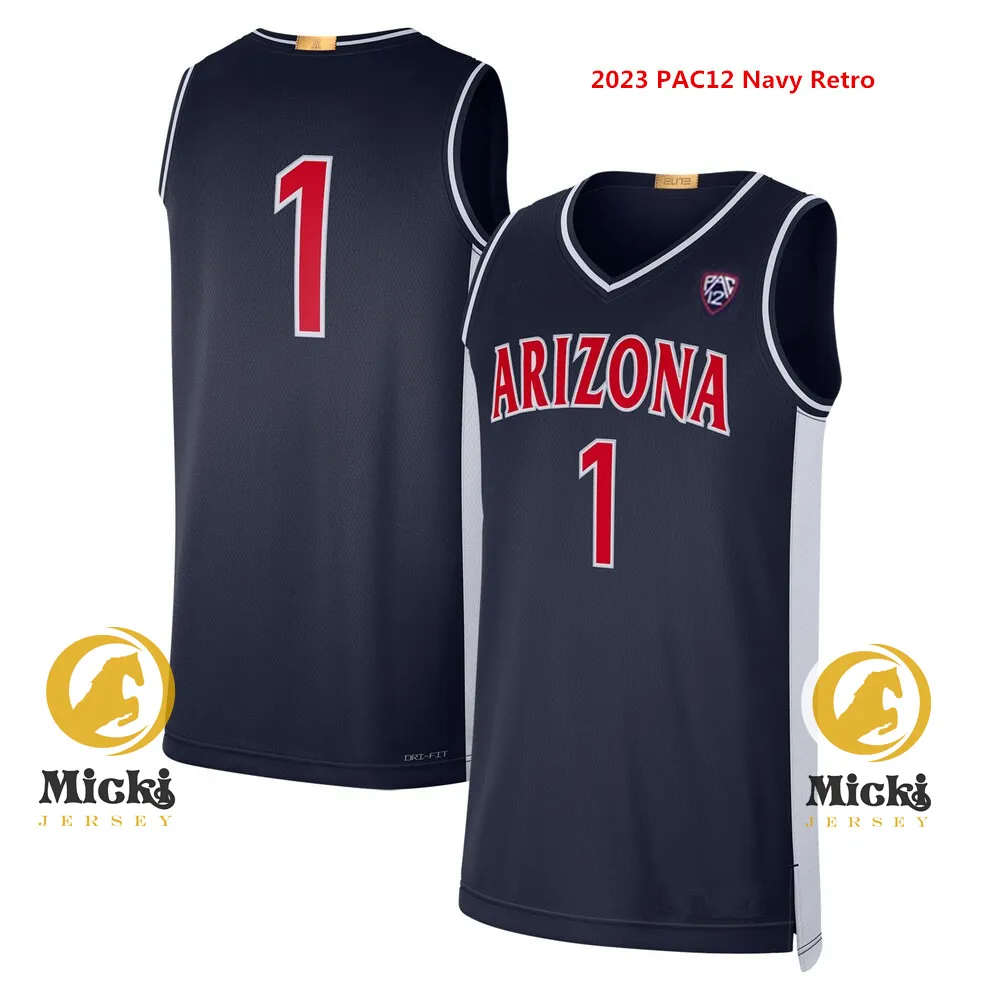 Arizona Wildcats Basketball Jersey Kerr, Terry, Bryant, Mathurin