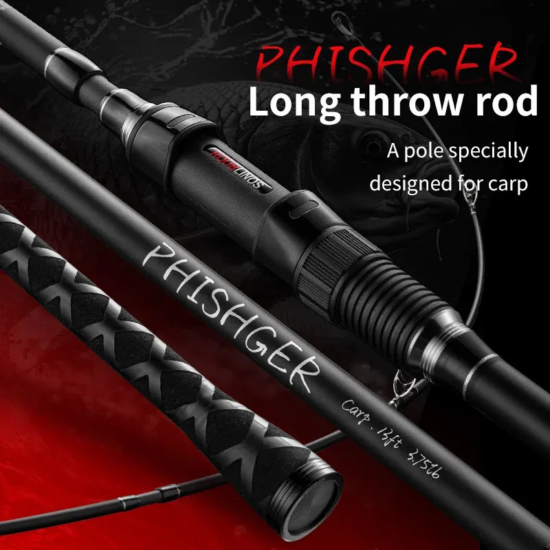 PHISHGER Boat Fishing Rod   39ft High Carbon Fiber... 