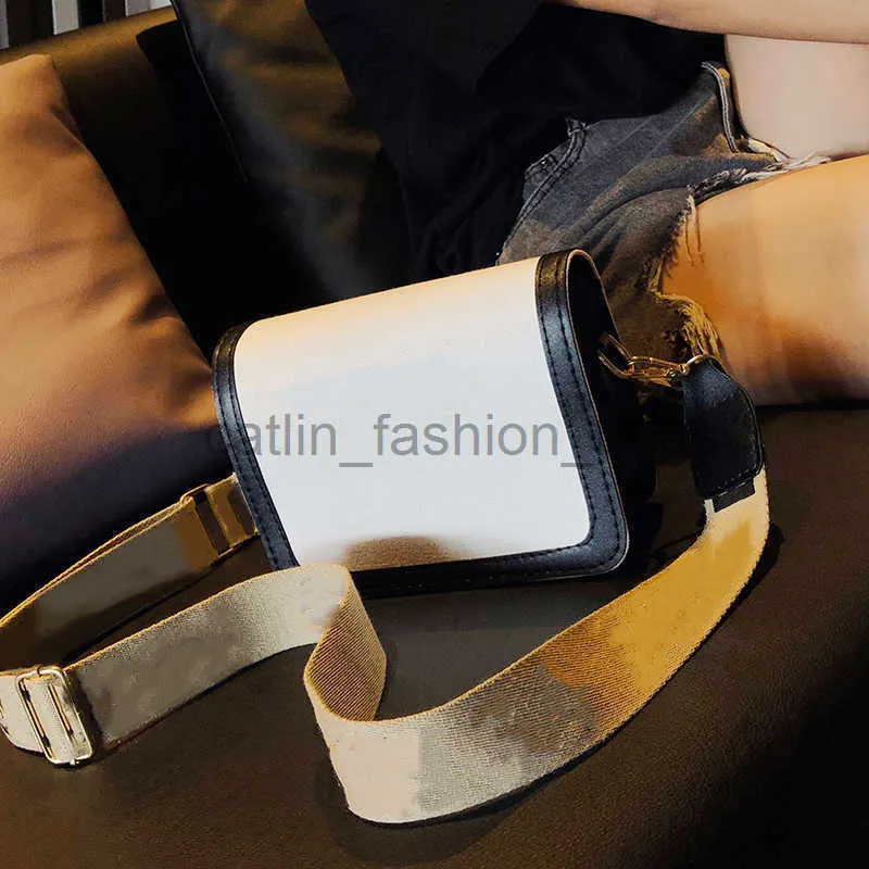 Borsa A Tracolla Donna In Pelle PU Con Catena E Cinturino Largo Intrecciato – Piccola E Pratica - 2