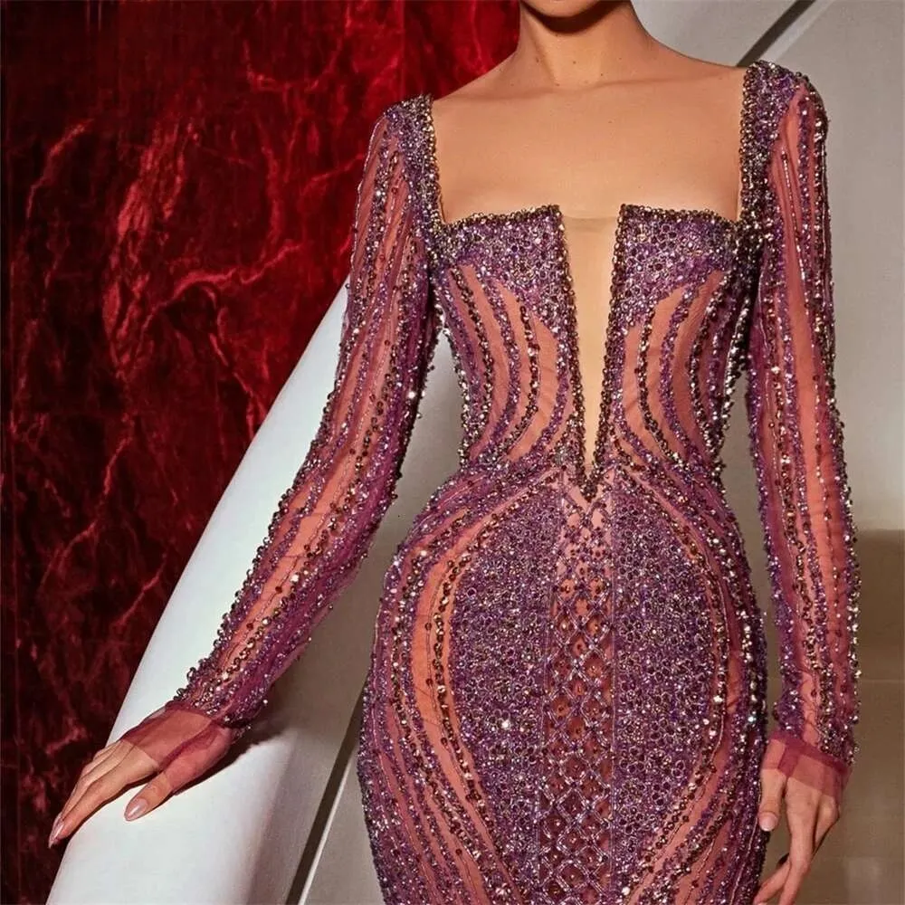 2025 heavy beaded illusion formal maxi evening dress for women with square  neckline and criss cross straps from Dhgate Evening Dresses - price 1107.14