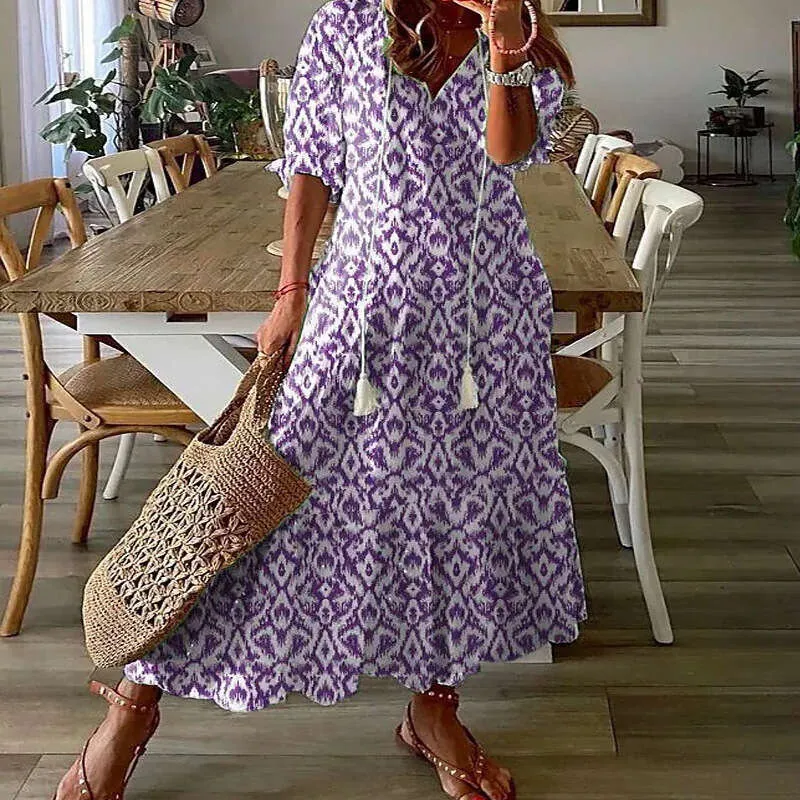 knee length dresses for ladies Women's Short Sleeve Midi Dress