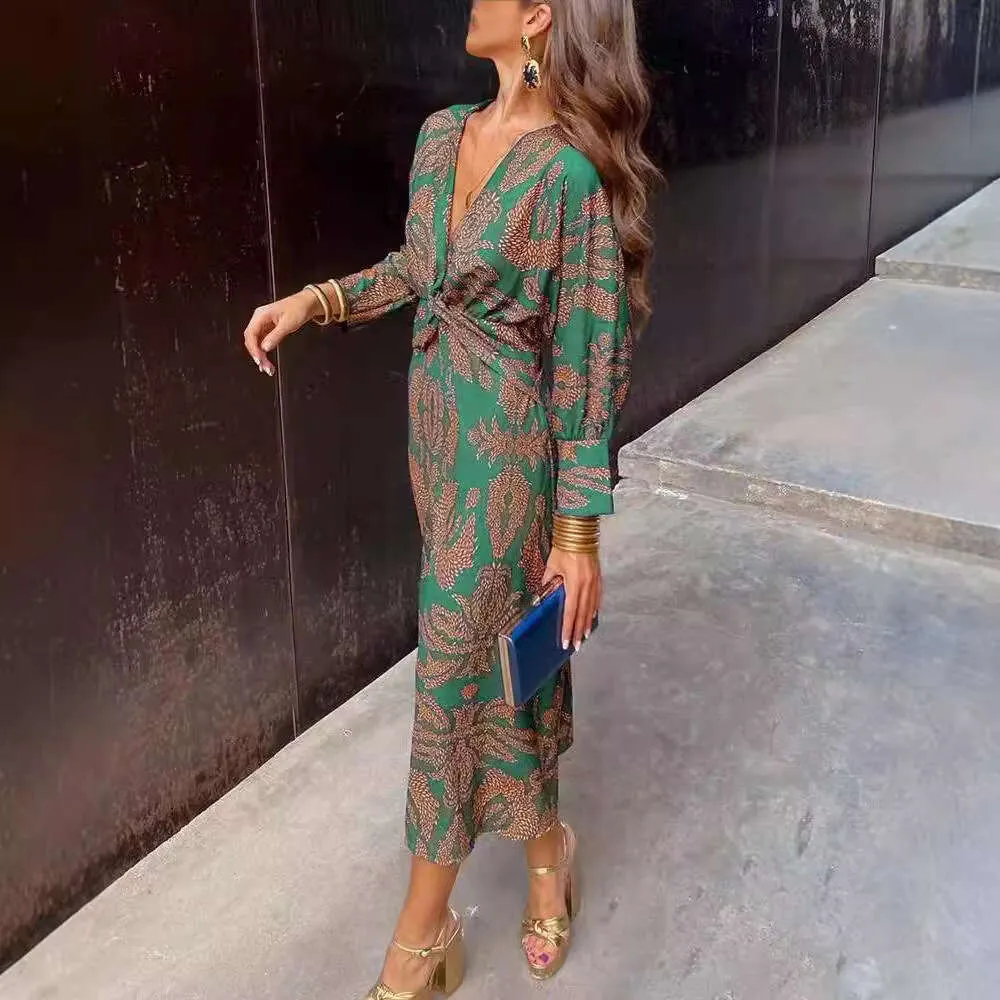 black lace dress slit Loving Look Black Lace Long-Sleeve Twisted Split Maxi Dress – Club L London main image 0