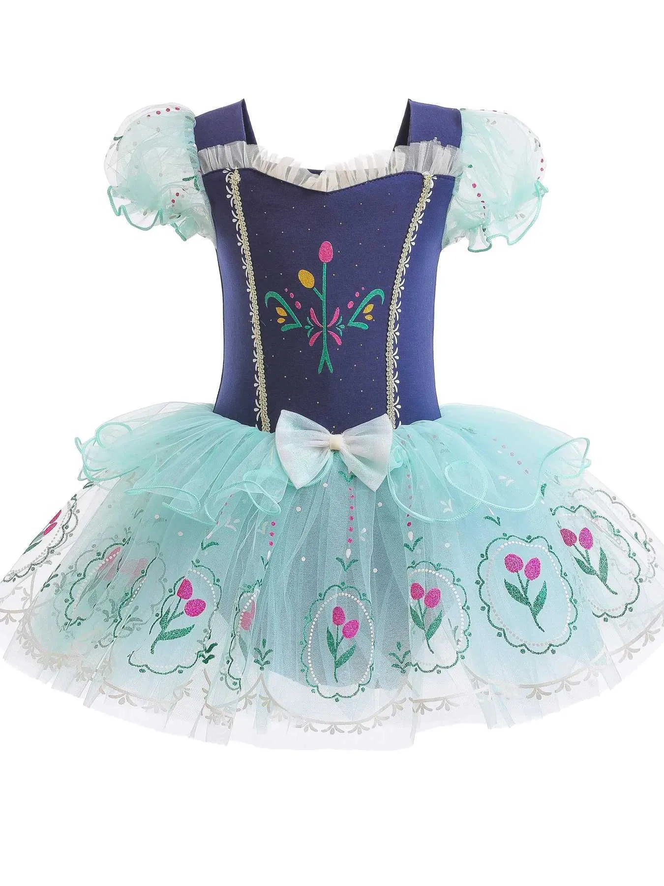 Toddler Ballet Dress Anna Cosplay Leotard Tutu for Girls Dance