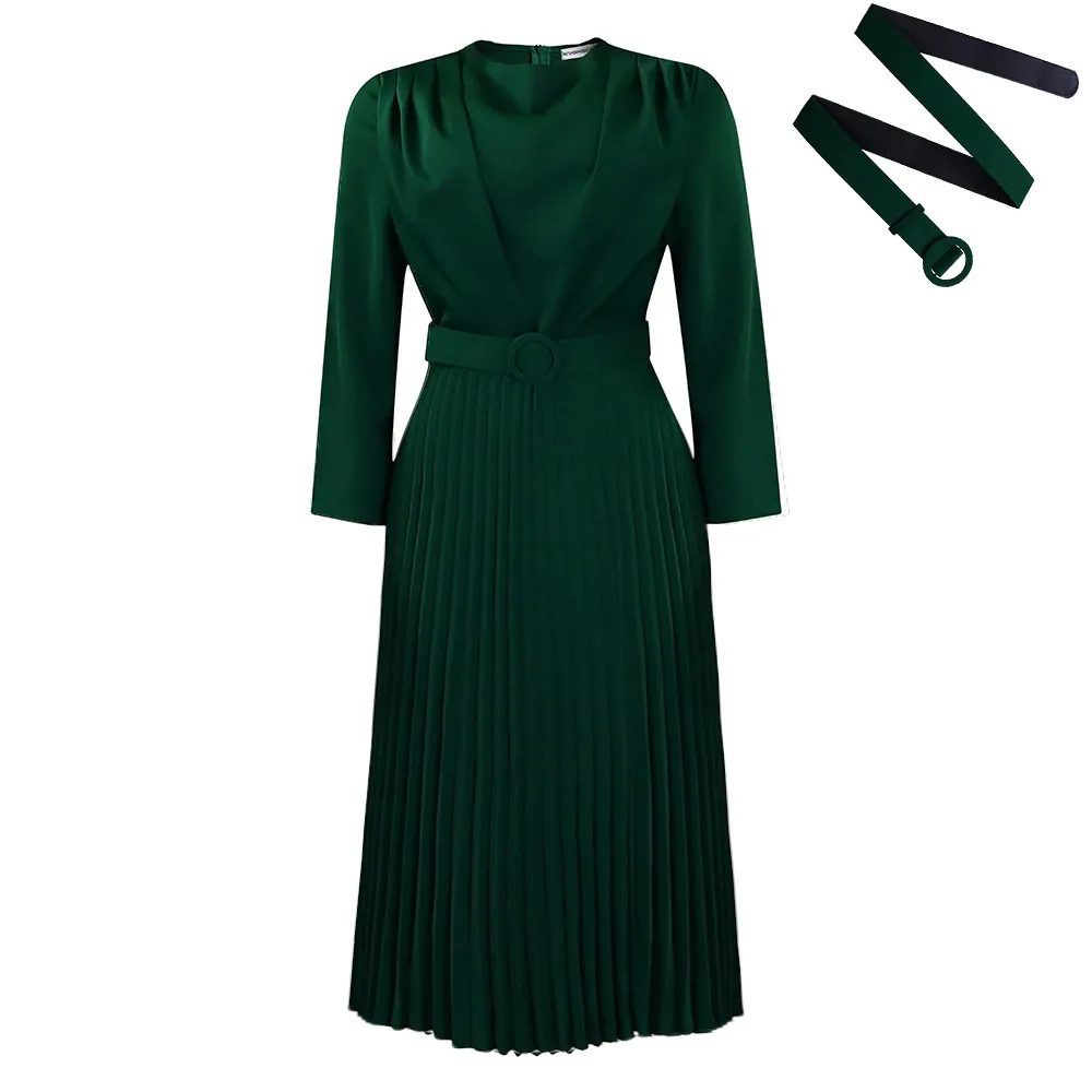 h and m green pleated dress Ladies - Green Poplin Halterneck Dress - Size: XL