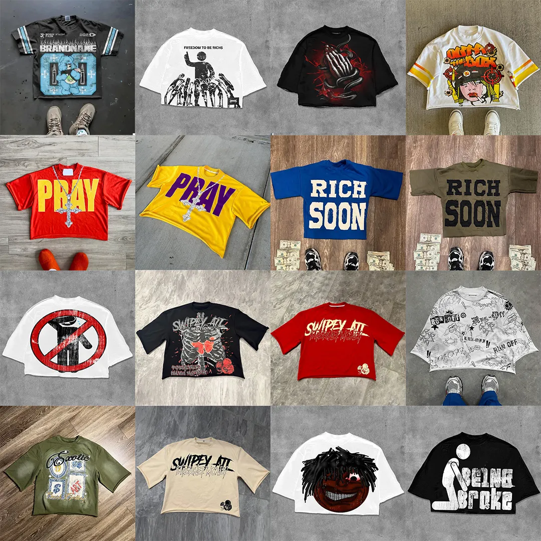 Mens Graphic Print T-Shirt - 2024 Hip Hop Harajuku Style, Casual Loose Short Sleeve Top