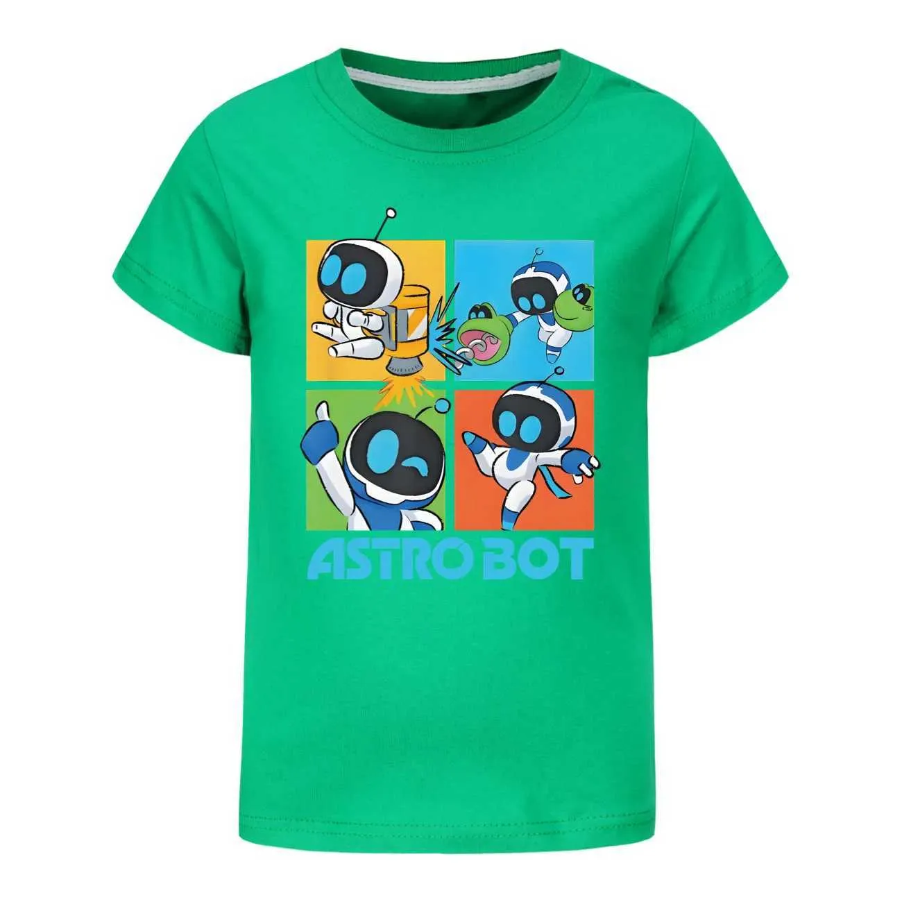 Kids Astro Bot Graphic T Shirt, Hip Hop Rock Knit From