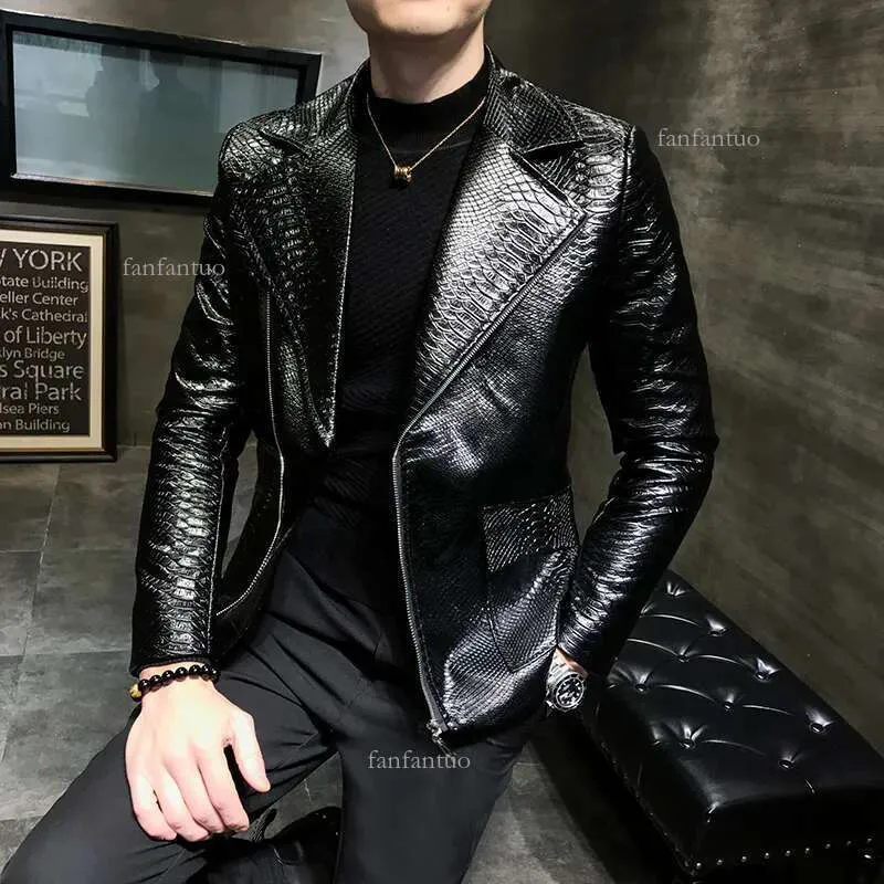 Found Leather Pocket Jacket in Black | FWRD