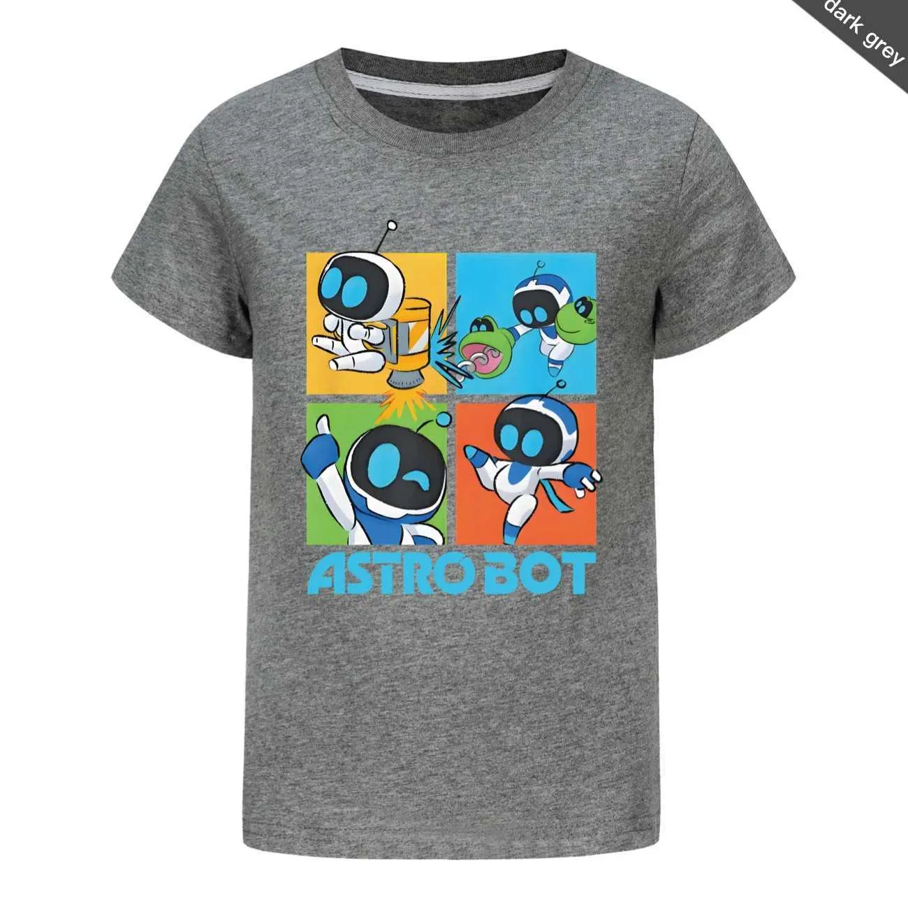 Kids Astro Bot Graphic T Shirt, Hip Hop Rock Knit From