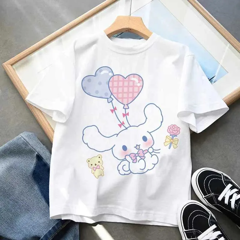 Cinnamoroll Kids T Shirts Kawaii Anime Cartoon From