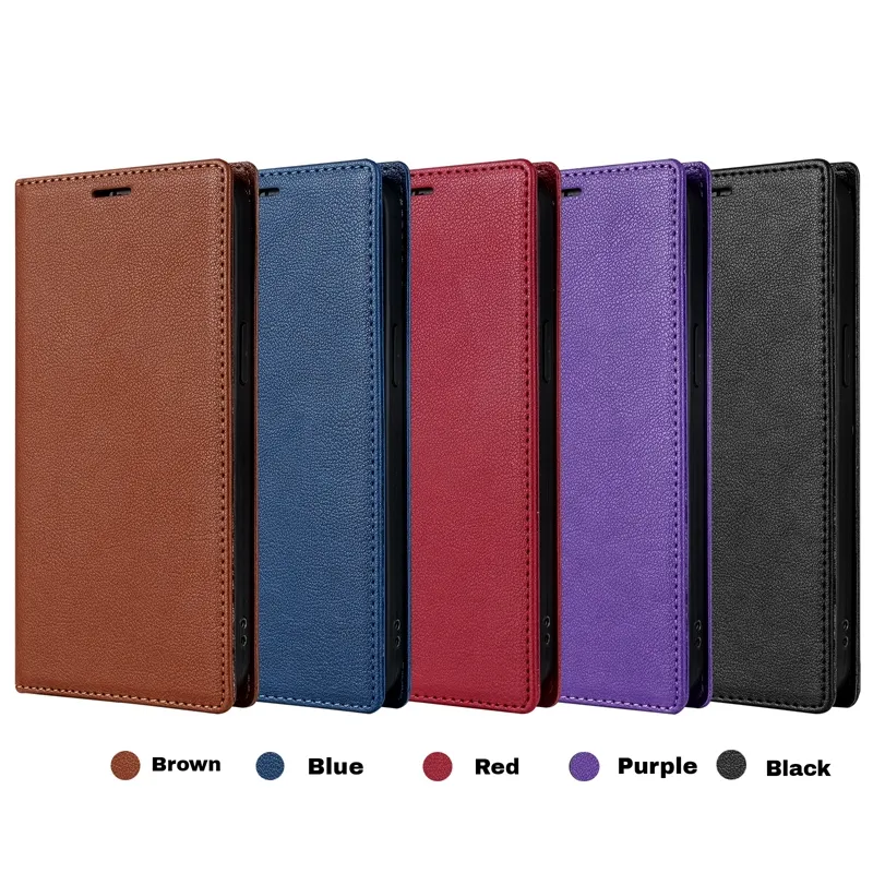 Custodia In Pelle Magnetica Con Cerniera Per Portafoglio Da 8 Carte Per - Foto 2