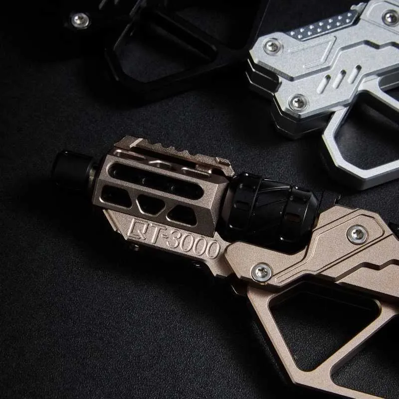 Gun Toys EDC QT-3000 Revolver Flip Push Slider Metal Fidget