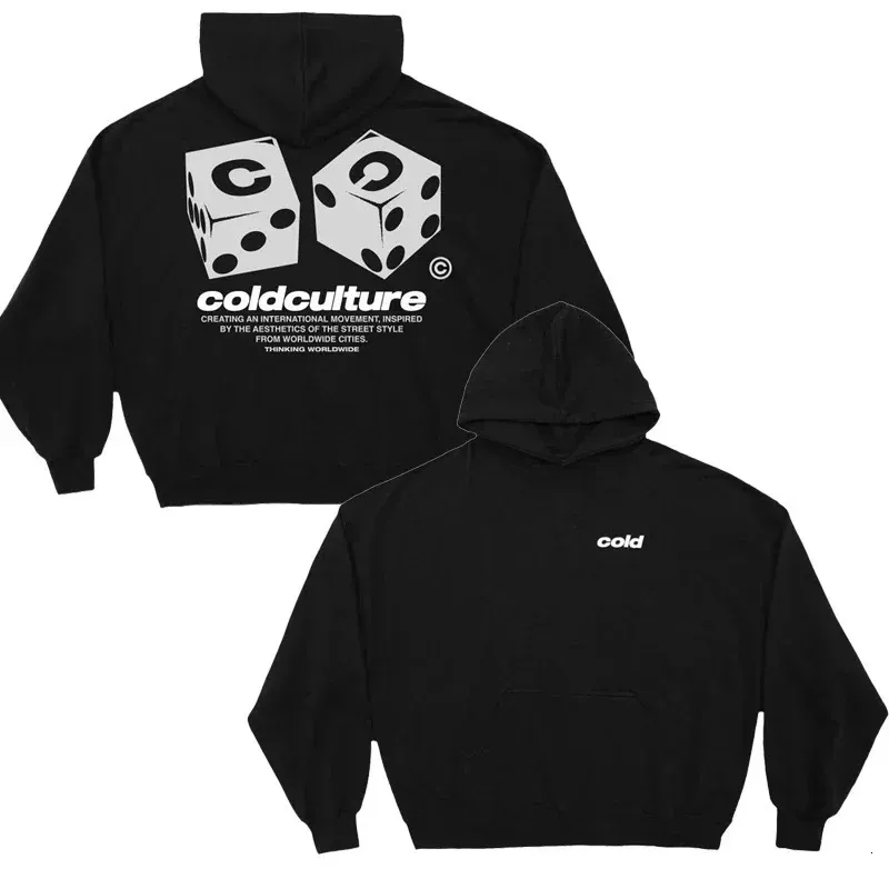 Cold Culture Latest Edition Double-sided Print Mens Sports Hoodie 