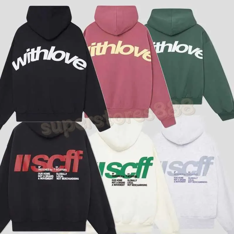 Scuffers Inspired Y2K Double Sided Letter Print Hoodie | DHgate