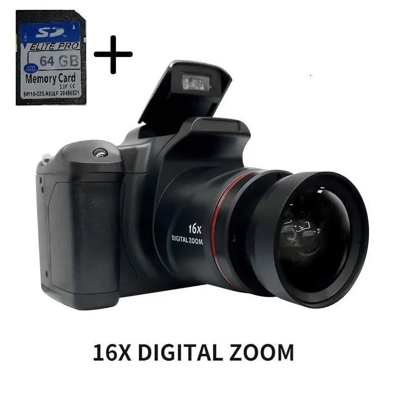 Digital Cameras Telephoto Camera Wide-angle Lens Upgrade Digital Full HD1080P 16x Digital Zoom Camera Video Camcorder Vlogging High Definition z250117