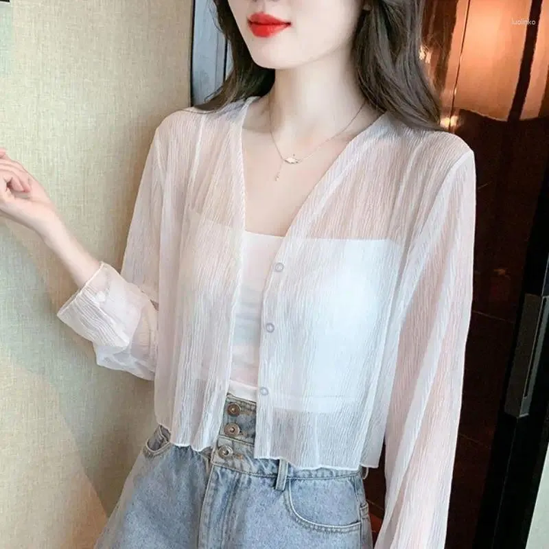 Long Sleeve Sheer Cardigan Open Front Cardigan For Women 2025