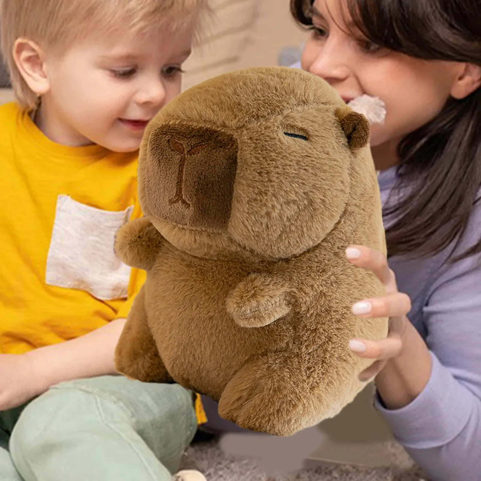 Capybara Peluche 23 Cm Con Ropa Y Accesorios – Set De 4 Prendas, 3 Bolsos Y 2 Sombreros – Juguete De Felpa Regalo Para Niños