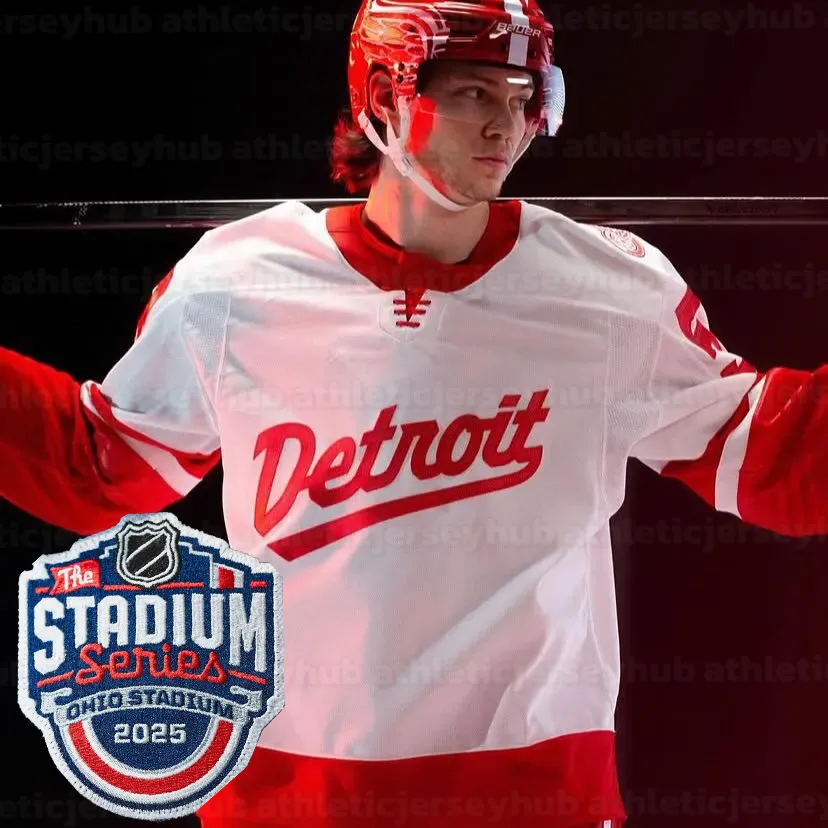 2025 Stadium Series Kane Hockey Jersey Copp Compher Raymond Seider Custom Hockey Jerseys Men