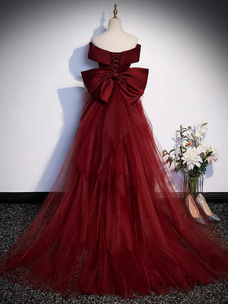 red lace fishtail dress Stunning Red Fishtail Dress With Cap Sleeves