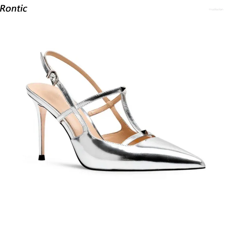 Elegant Silver High Heel Sandals Pointed Toe Party Shoes for Women, US  Size 5-13 Shop Now!