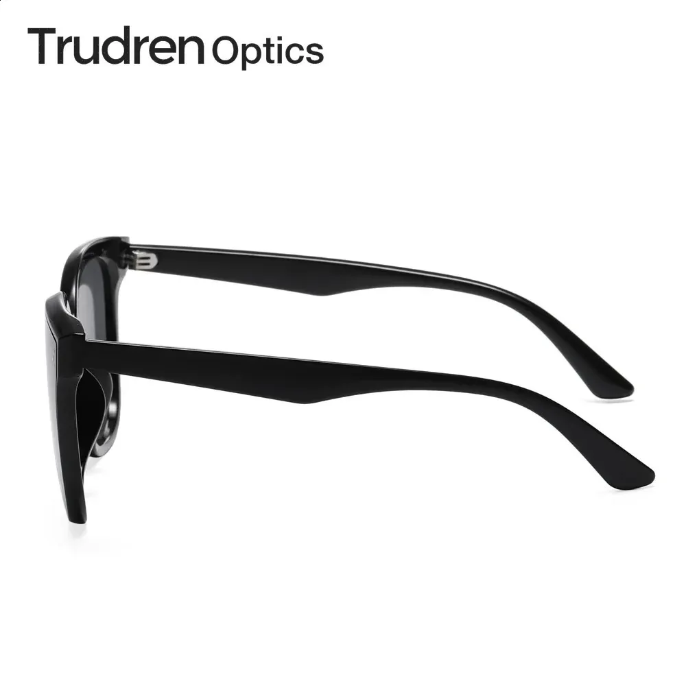 Oversized Square Polarized Sunglasses UV400 Protection TR90 Nylon Black Oversized TR90 Square Polarized Sunglasses with Green  main image 4