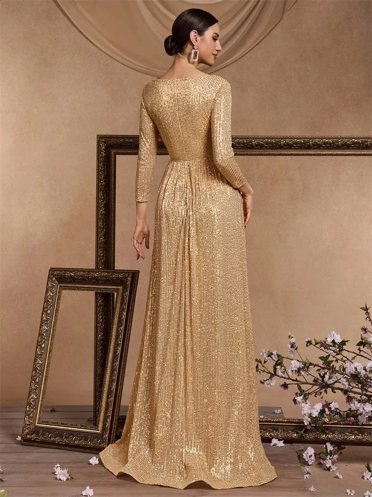 slim fit dress slacks Chiffon Strapless Scarf Slit Gown by Ladivine CD383 – ABC Fashion