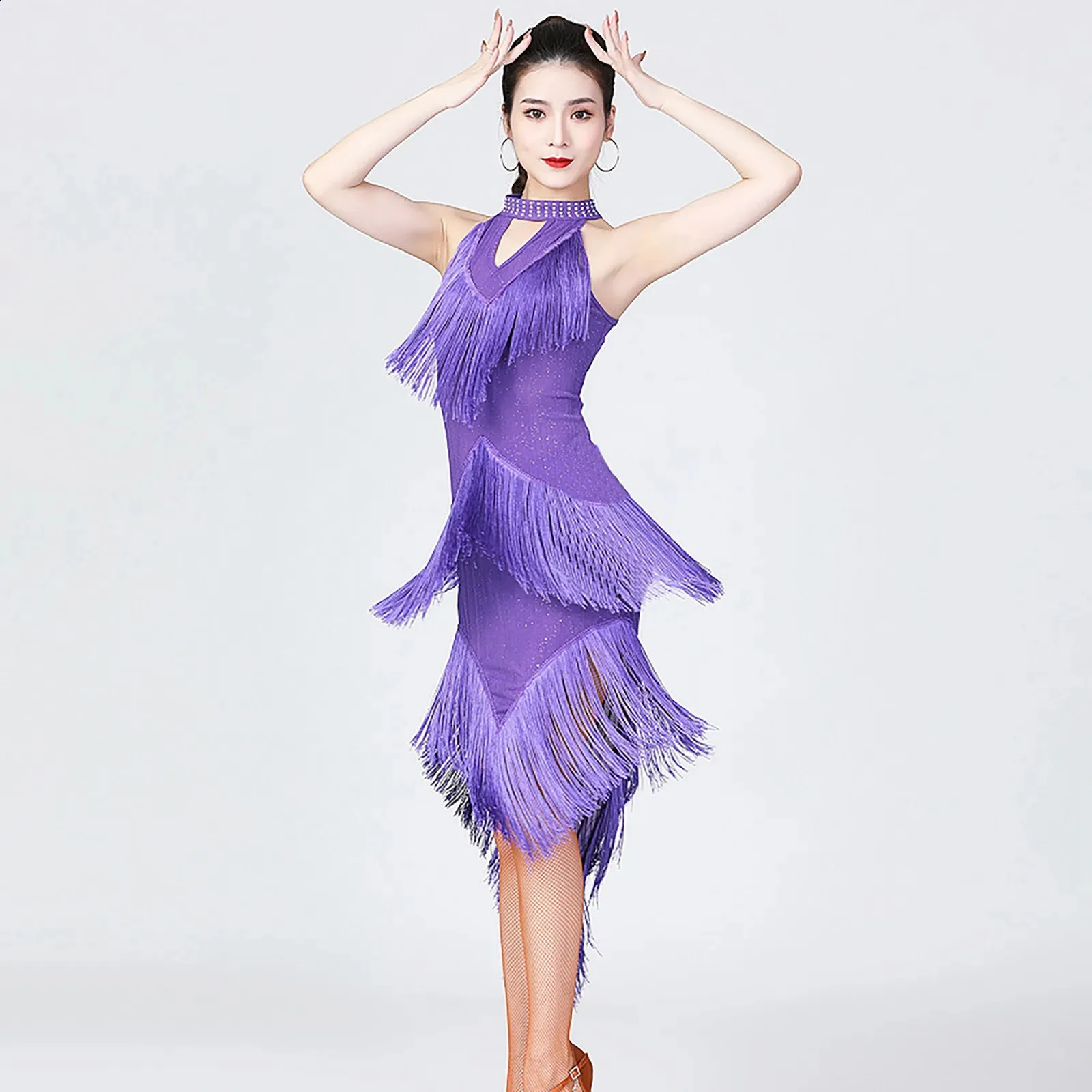 Women Shiny Fringe Halter Neck Dress Roaring Flapper... From 17,73 | DHgate Women Shiny Fringe Halter Neck Dress Roaring Flapper... From 17,73 | DHgate