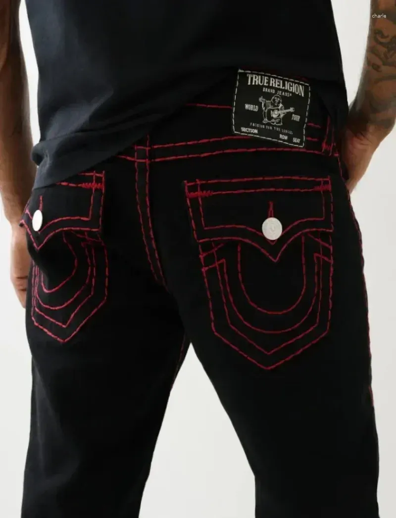 Gestickte Entspannte Fit Jeans |Vintage Inspirierte Denimhose Für Männer  Inspiriertes Bein Von 14,33 € | DHgate, image size:800x1047