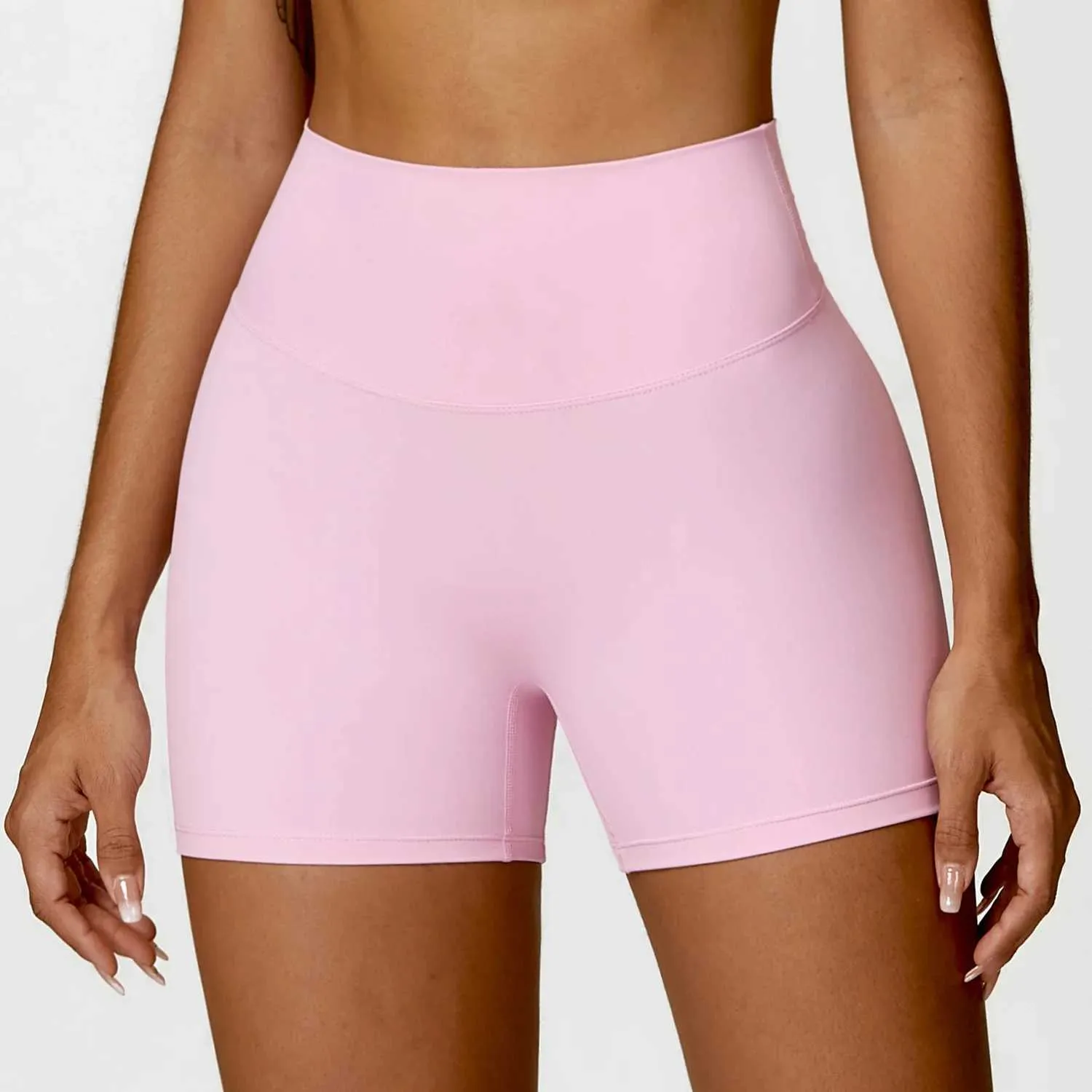 最新の激安 Yoga Alo Waist High Pink For Perfect Women For Shorts ヨガ・ピラティス