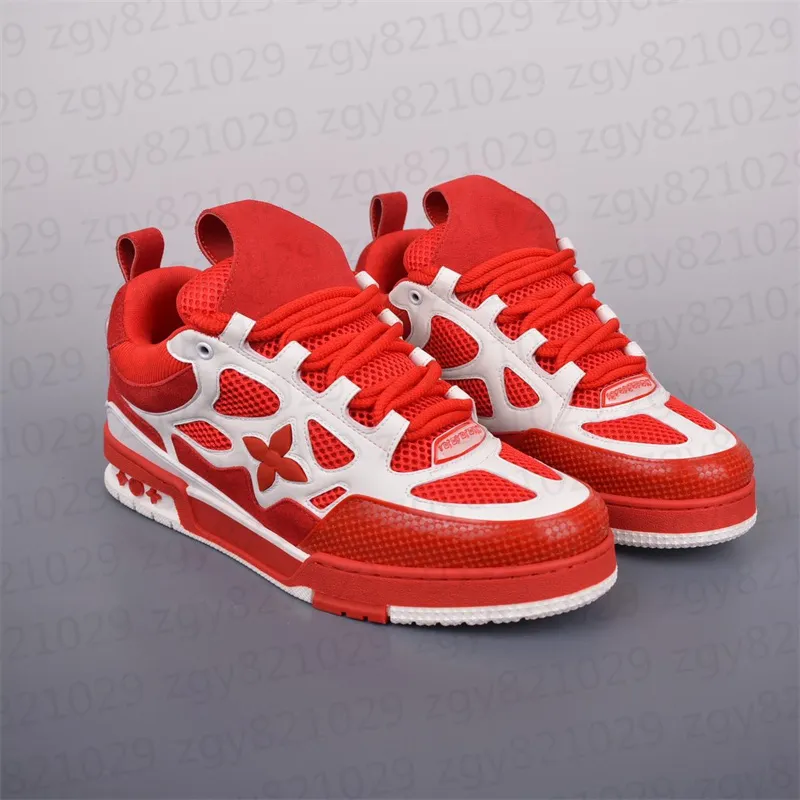 Beige White Skate Sneakers Popular Luxury Designers Men Shoe