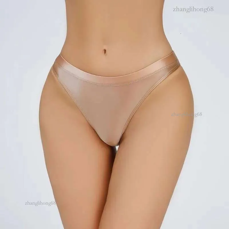 Mutandine Donna Lucide Effetto Bagnato In Nylon E Spandex – Bikini Trasparente In Pizzo