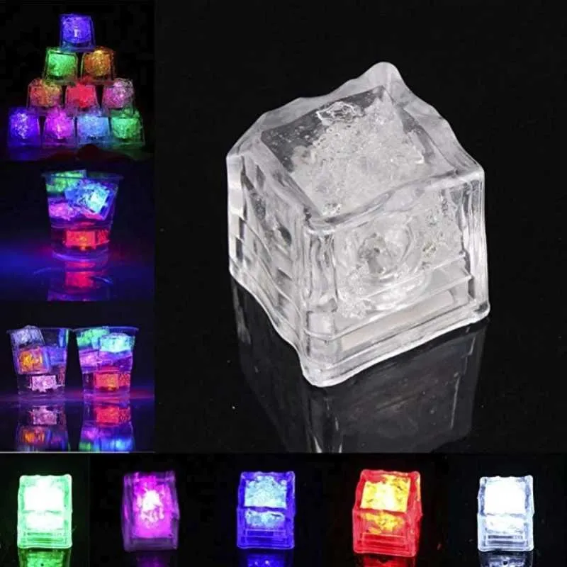 LED Ice Cube Lights: Colorful Flashing Induction Ice... From Honey ...
