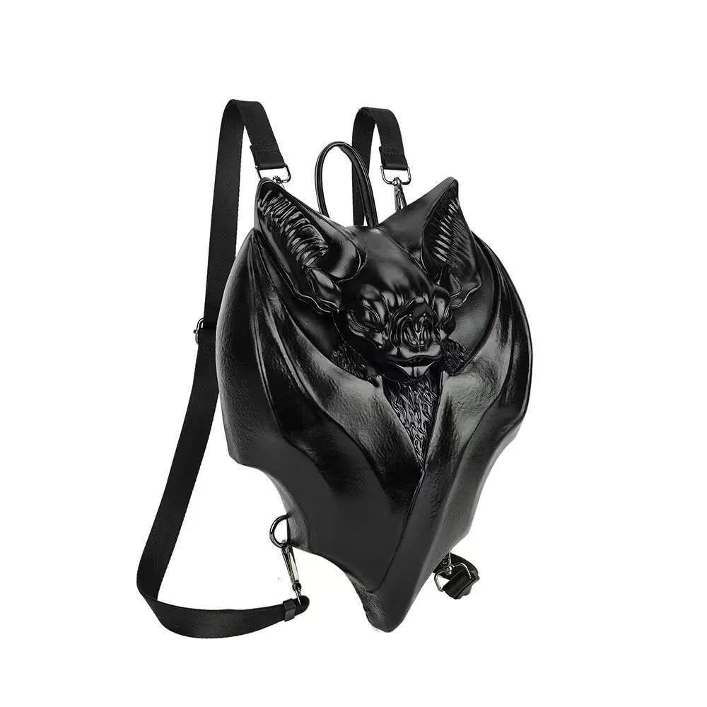 New Girl Gothic Black Bat Shaped Backpack Handbag with  display picture 2