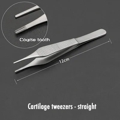 Stainless Steel Cartilage Stainless Steel Tweezers With Teeth Adipose ...