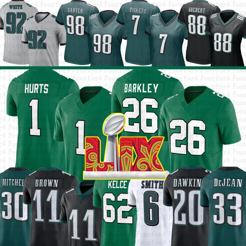 NFL 2024 Jersey De Fútbol Saquon Barkley, Jason Kelce, Jalen Hurts
