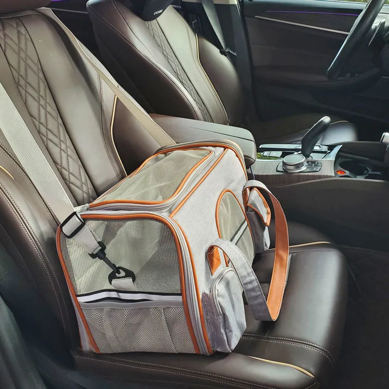 Pet Large Cats Over 15 Soft Side Small Dog Foldable Carrying Bag Sturdy Transport Carrier For Long Distance Travel_voghion.com