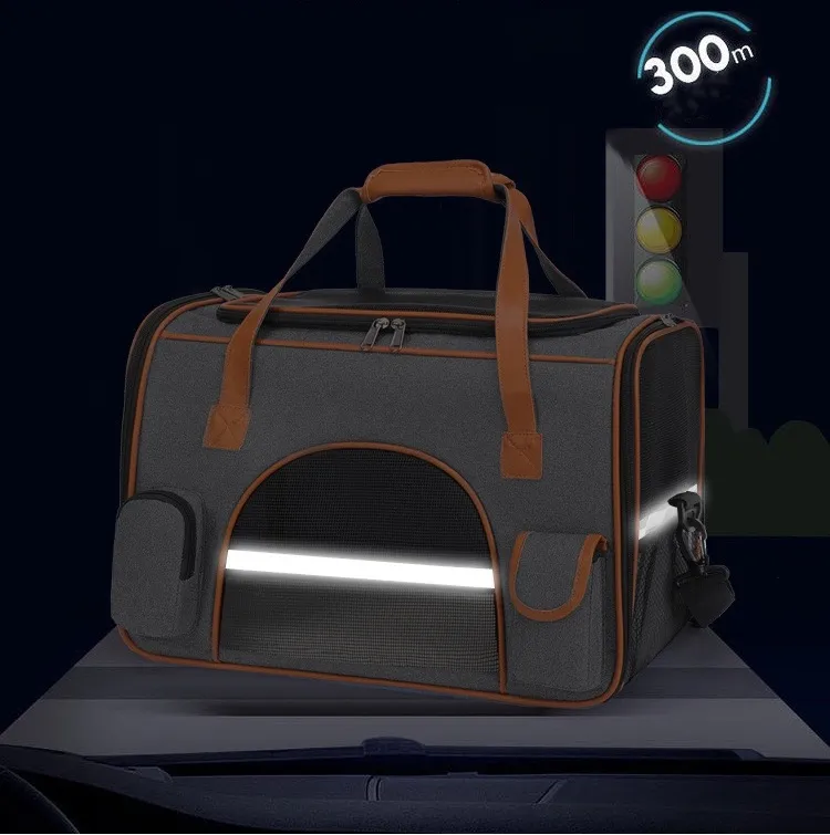 Vikbar väska för stora katter och små hundar_voghion.com