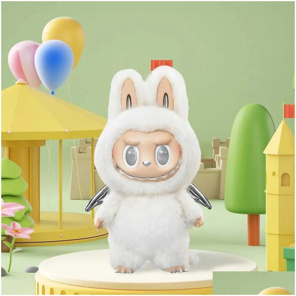 ぬいぐるみ The Monsters Labubu Zimomo Angel Pop Mart The Monsters Labubu Zimomo Angel in Clouds Figure + Tote