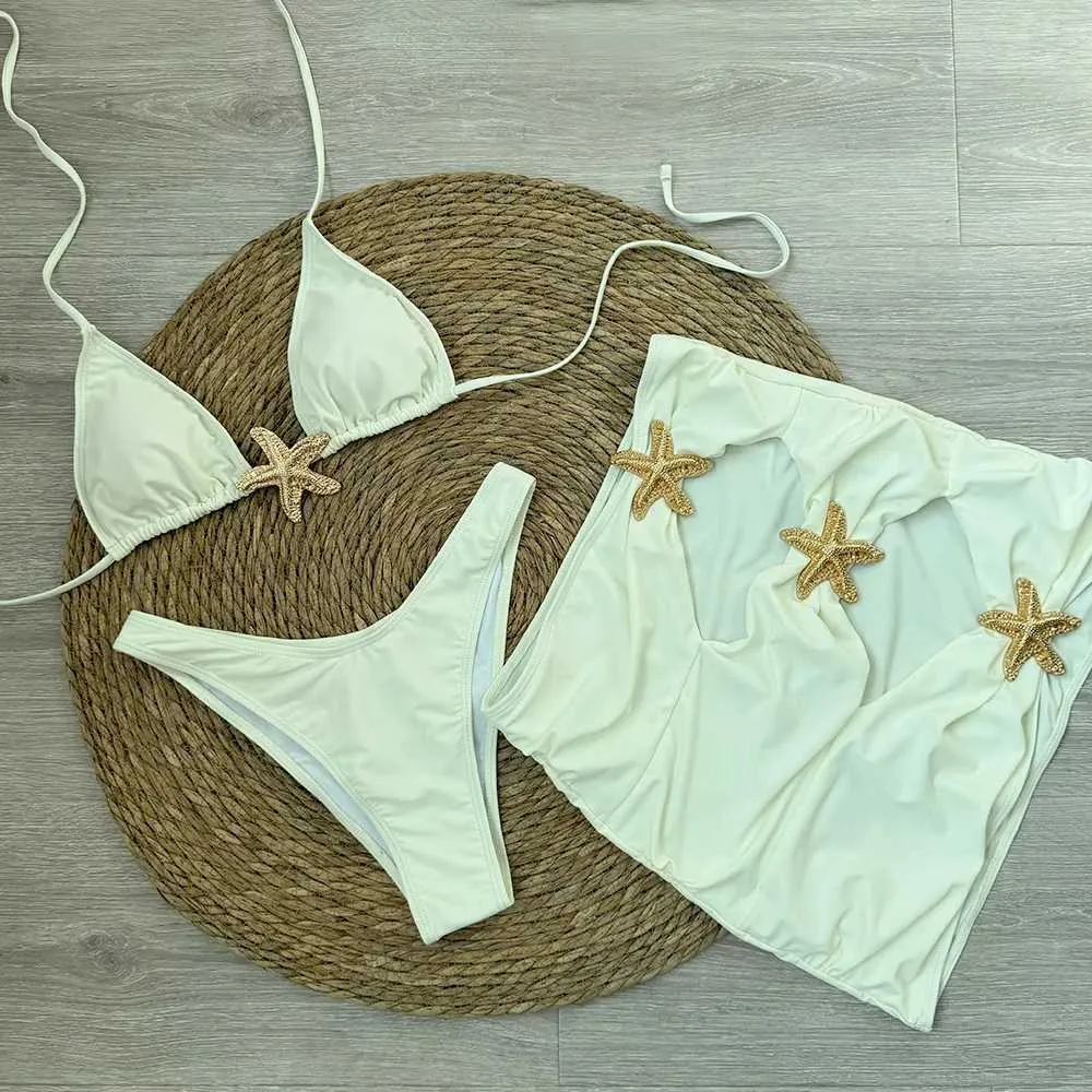 Maillot de Bain Jupe 3 Pieces torsadée sur Le Devant Ado avec Jupe Imprimée Débardeur Ensemble Tankini Pas Cher Confortable Piscine Haut Slip Short Plage Océan Natation Vacances