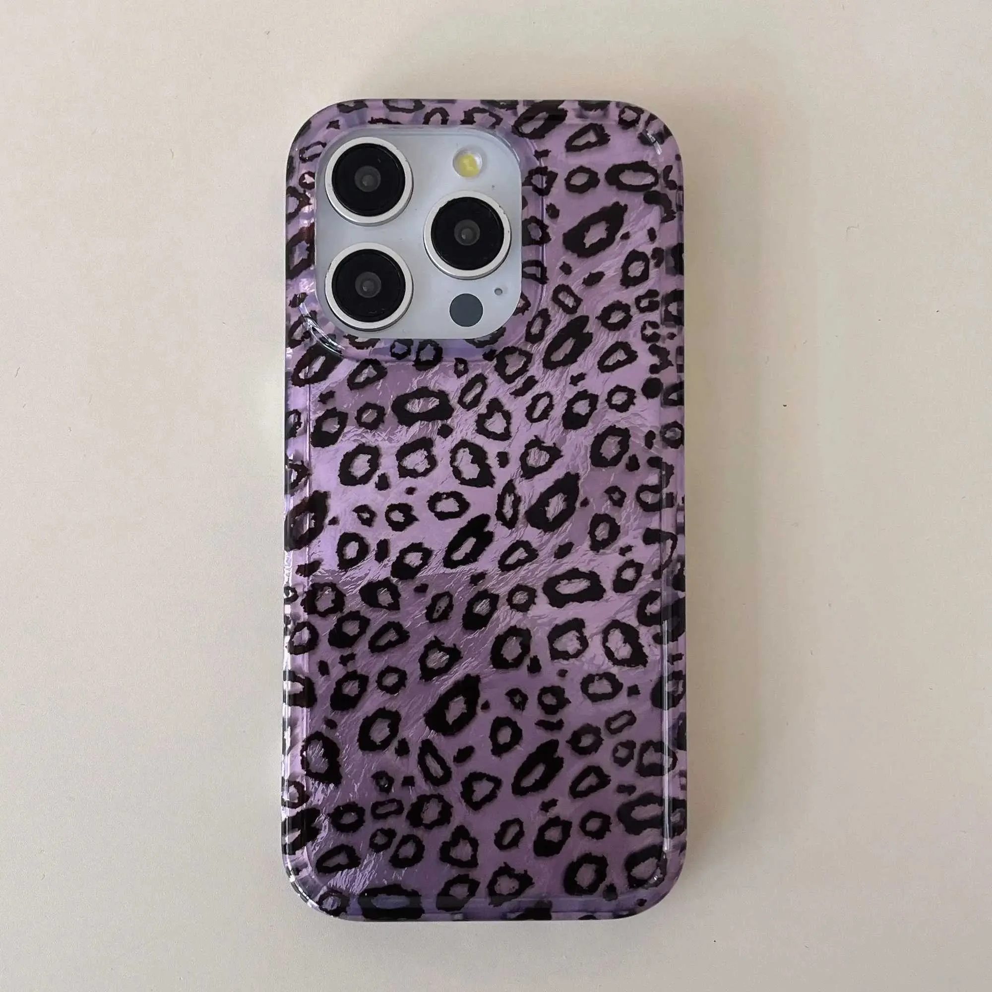 Purple Leopard Print Metal Phone Case with IMD for iPhone 15 14 13 11 Pro  Max Plus Back Cover from Dhgate Cell Phone Cases - price 11.8